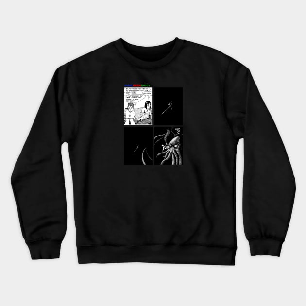 Asplenia Studios: "GamerGeekDaddy" Voyager and Cthulhu Crewneck Sweatshirt by AspleniaStudios